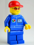 LEGO oct067 Octan - Blue Oil, Blue Legs, Red Short Bill Cap, Orange Sunglasses